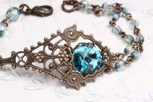 Boho Bracelet Teal Turquoise