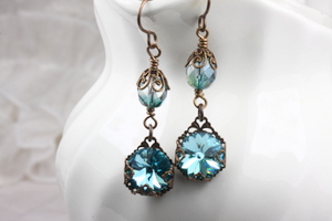 Boho Earrings Turquoise Teal