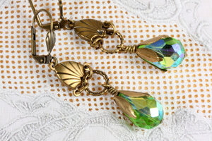 Art Deco Peridot Earrings