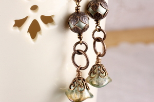Harvest, Bell Flower Earrings