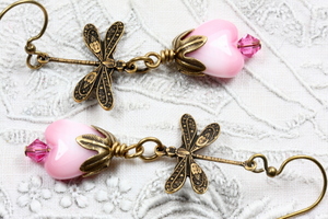 Art Nouveau Lotus Earrings